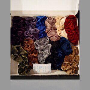 Velvet 12 pcs  Hair Scrunchies Bobbles